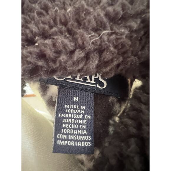 CHAPS Women's Fleece Vest Jacket~ Black And White Aztec Size Medium NWT! - Picture 6 of 6